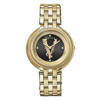 versace thea black dial ladies watch|Women's Designer and High.